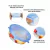 Kit 6 Tampas Silicone Panela Pote Universal Flexível Lavável