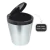 Lixeira Cesto 10 Litros Tampa Click Label Redonda Cor Prata