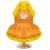 Vestido Daisy Laranja Tamanho M