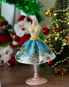Christmas Skirt Snowmen