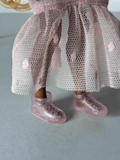 Flexible Boot Sneakers - Pink Glitter on internet