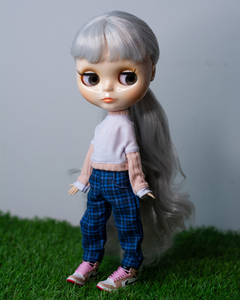 T-shirt manga dupla branca e rose - Dulce Tyler Dolls & Studio