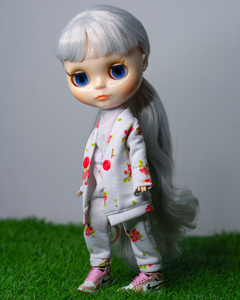 Conjunto de Moletom Branco Florido - Dulce Tyler Dolls & Studio