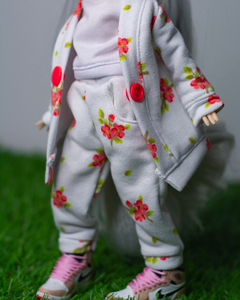Conjunto de Moletom Branco Florido - buy online