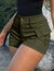 Shorts unicolor con bolsillo
