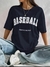 camiseta de hombros caidos con estampado