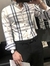 Manfinity Homme Hombres Camisa con estampado de cuadros con botón