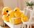 Pato de peluche amarillo gigante para niños, animales de peluche suaves, muñec - Encu
