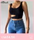 FQLWL-ropa de calle sin mangas para mujer, Tops cortos de vendaje, Camisetas est