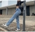 Pantalones vaqueros rasgados para mujer, vaqueros rectos de cintura alta, holgad