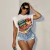 FQLWL-ropa de calle sin mangas para mujer, Tops cortos de vendaje, Camisetas est - Encu