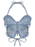 Rapcopter-Top corto de mariposa y2k para mujer, camisola de tirantes sin espalda en internet