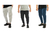 Kit de 3 pantalones para correr, sudadera gruesa con franjas, Top de entrenamien