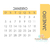 Abas adesivas com calendário (sem divisórias) 2025 para planner, agenda e afins - loja online