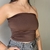 Tube Top - Marrom - comprar online