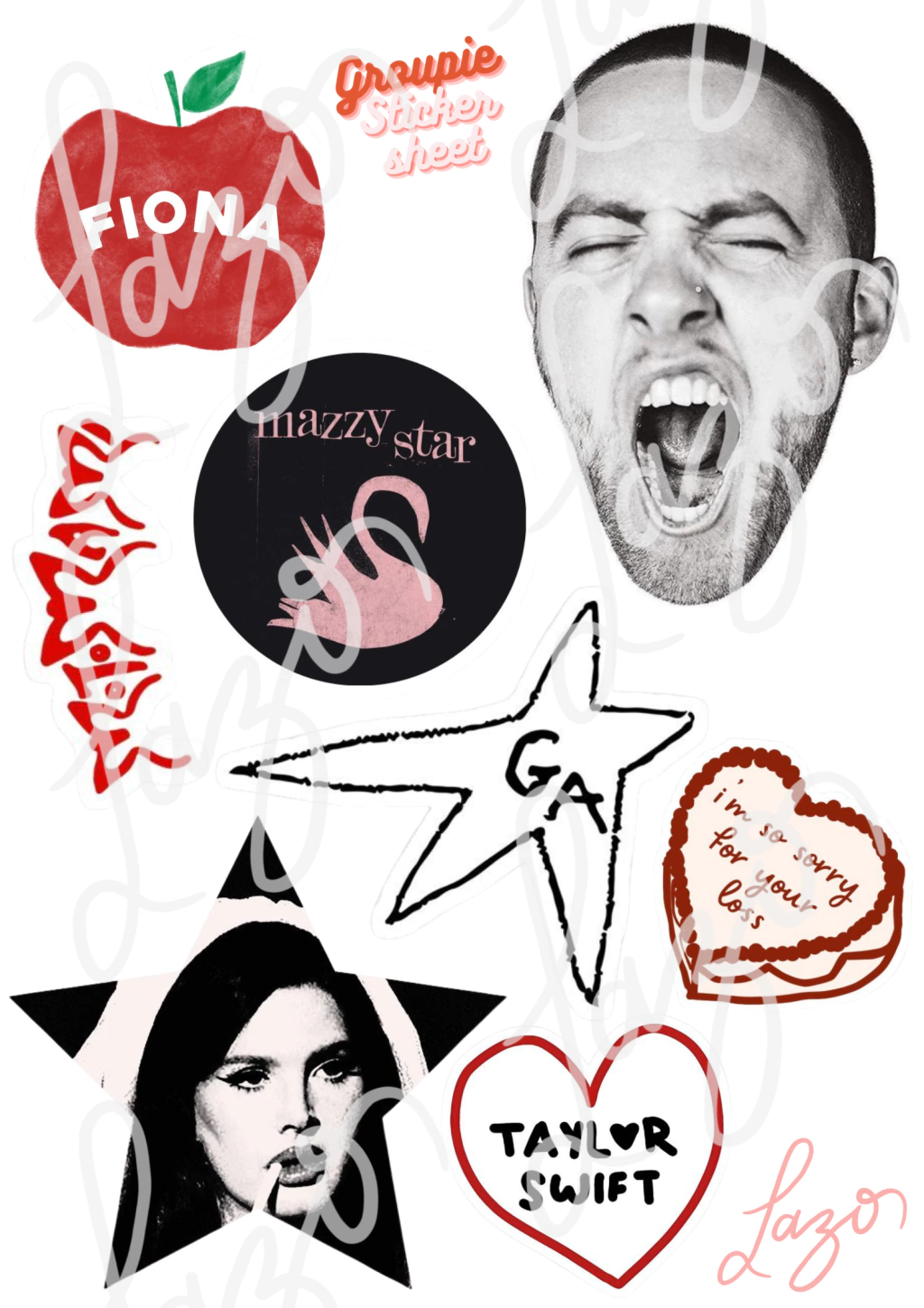 "Groupie" Sticker Sheet
