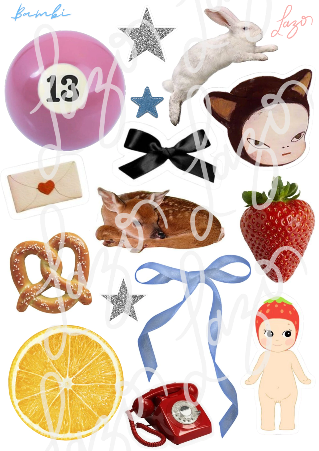 "Bambi" Sticker Sheet