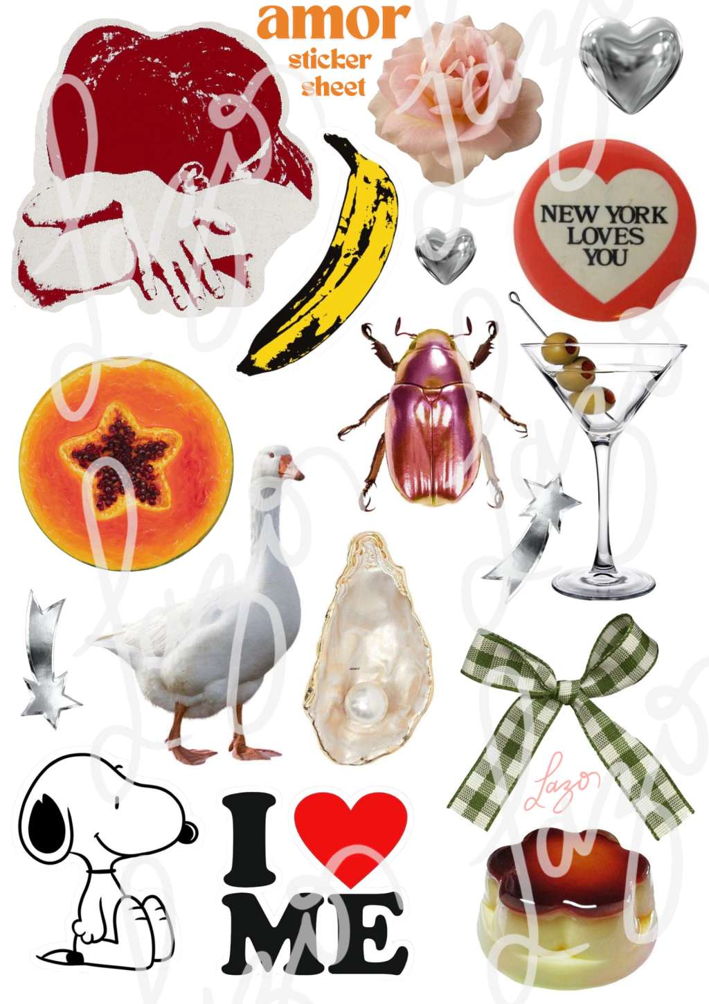 "Amor" Sticker Sheet