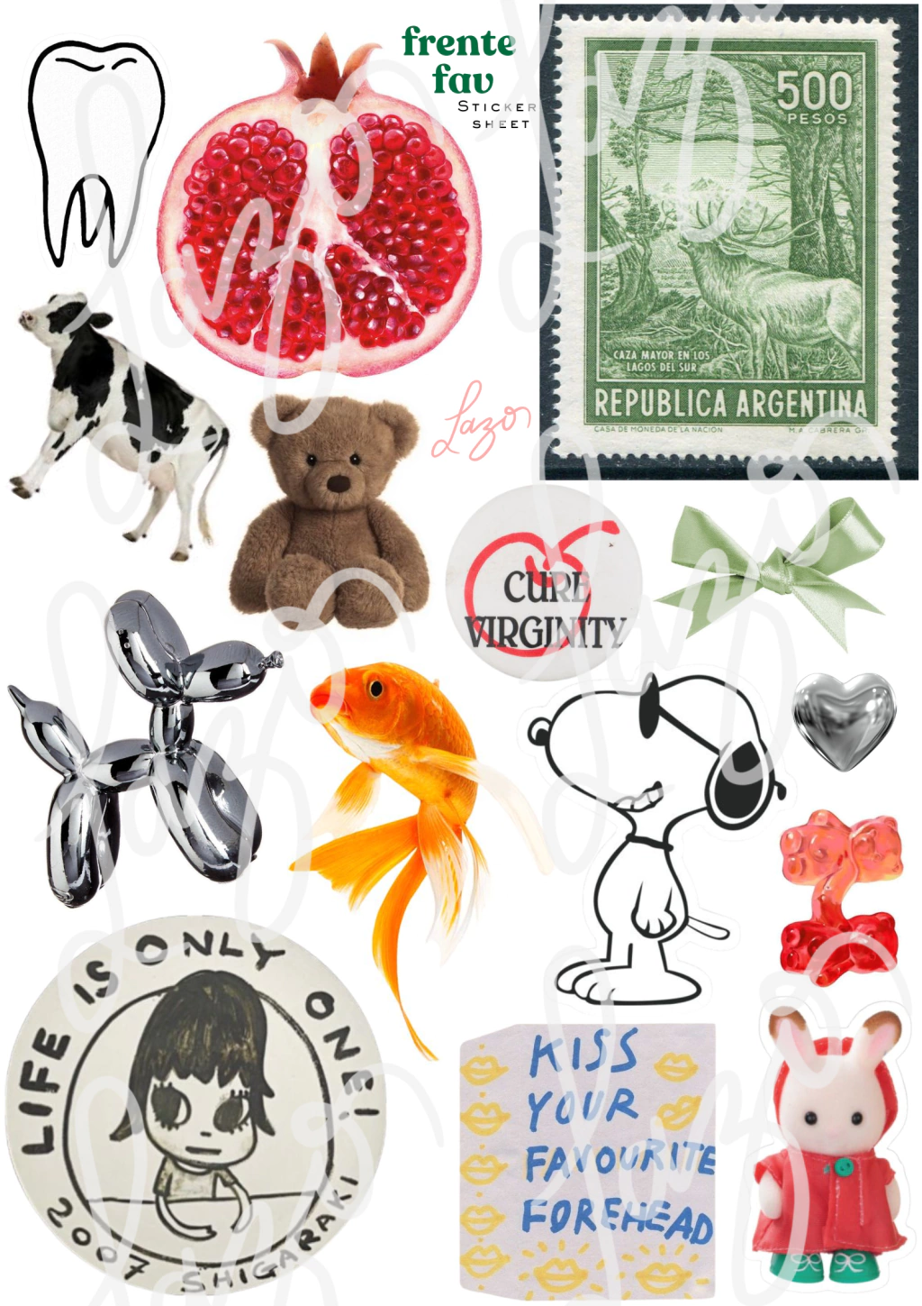"Frente Fav" Sticker Sheet