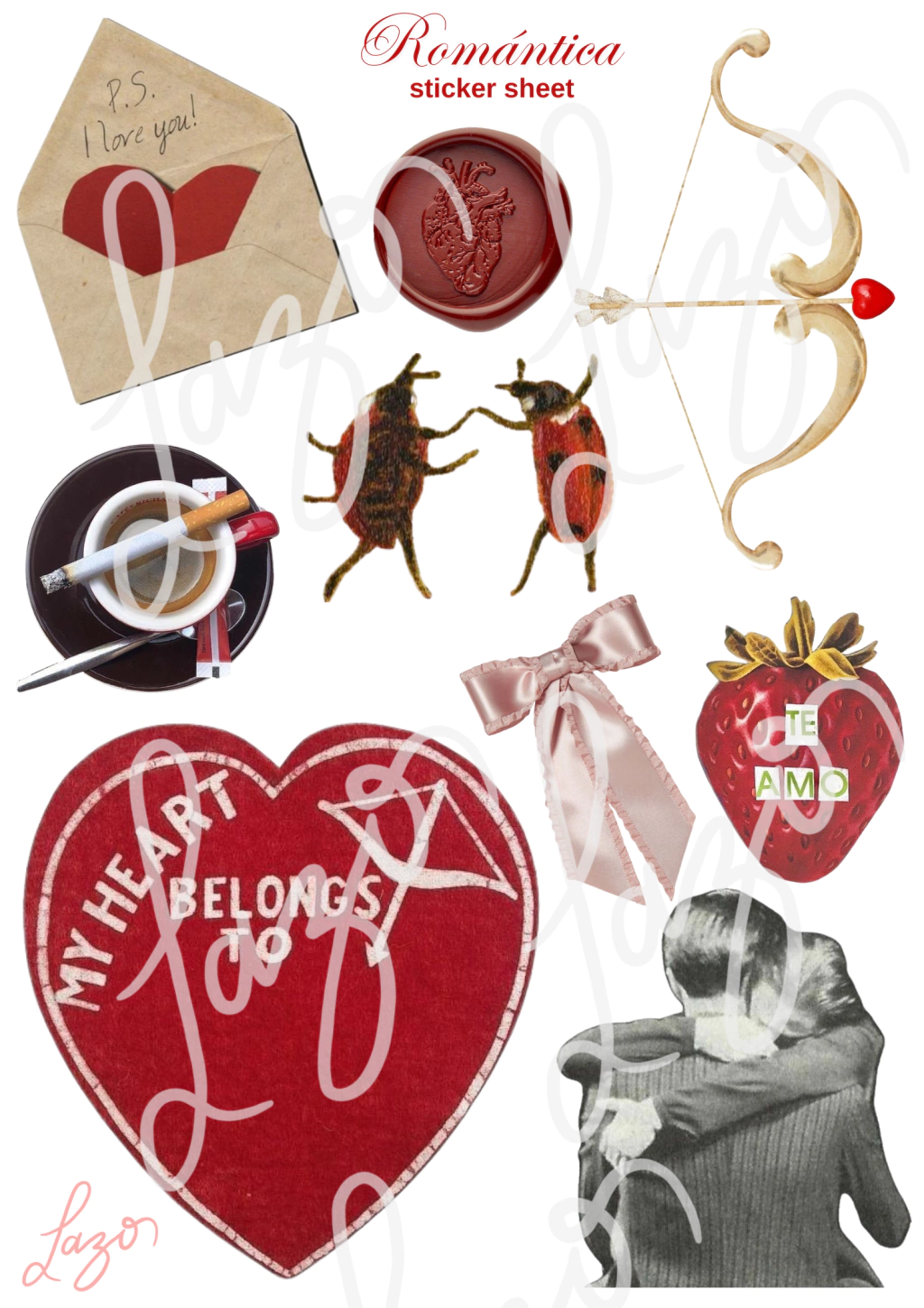 "Romantica" Sticker Sheet