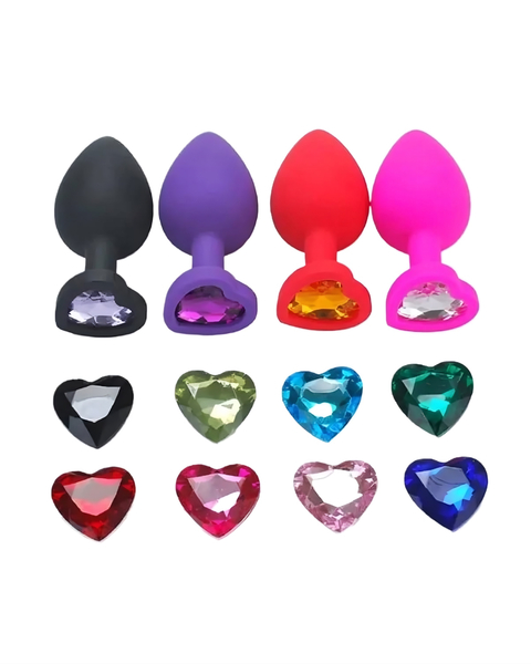 PLUGS CORAZÓN SILICONA