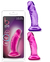 Dildo BLUSH suction cup morado y rosa