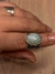 Anillo Alpaca Labrado y Amazonita