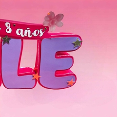 Letras 3d unidas con luces en internet
