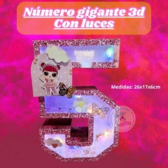 Número gigante con luces - comprar online