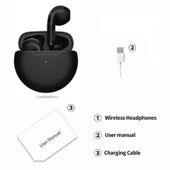 Air Pro 6 TWS Fones De Ouvido Sem Fio Bluetooth, Mini Pods Originais, Fones De O na internet
