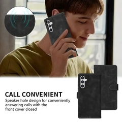Capa de couro magnética Flip, Slot para cartão Wallet, Samsung Galaxy S23 Ultr - Capa Cell
