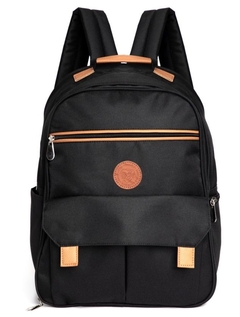 Mochila maternal Matilda negra - comprar online