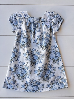 Vestido floreado azul