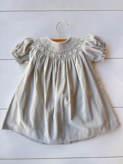 Vestido Baby de corderoy con punto smock