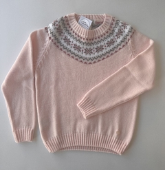 Sweater rosa con guarda