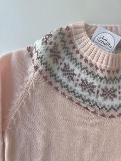 Sweater rosa con guarda - comprar online