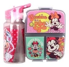 SET HERMETICO + BOTELLA STRAW TOP MINNIE