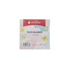 TACO SKYCOLOR 90X90MM X400HJS PAPEL BLANCO