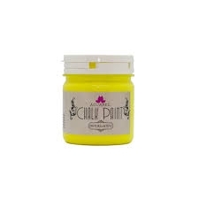 ACUAREL PINTURA A LA TIZA AMARILLO FLUO 200GR
