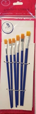 PINCEL ASB CHATO X6 PACK ROJO