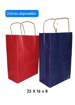 BOLSA CON MANIJA COLORES N2 25X16X8