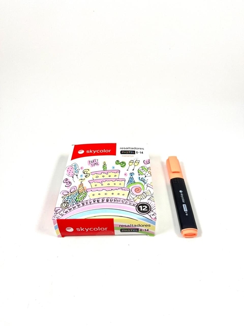 RESALTADORES SKYCOLOR G-14 NARANJA PASTEL X12