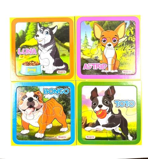 CUBI PUZZLE PERRITOS X4 PIEZAS