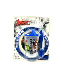 BOWL + VASO TAPA TOMADORA AVENGERS