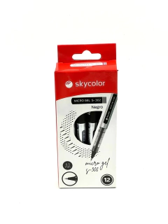 BOLIGRAFO SKYCOLOR MICRO GEL S-302 NEGRO