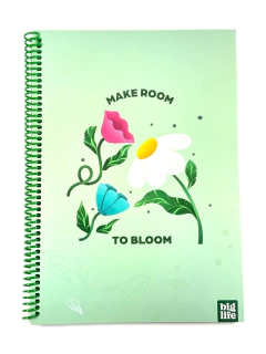 CUADERNO ESPIRALADO NATURAL 16X21CM 96HJS