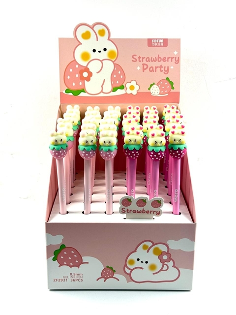 BOLIGRAFOS STRAWBERRY RABBIT