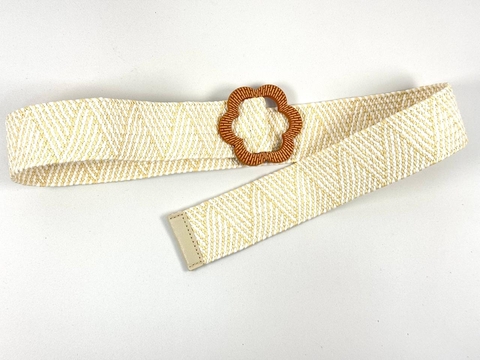 CINTO CON HEBILLA EN FORMA DE FLOR CAREY