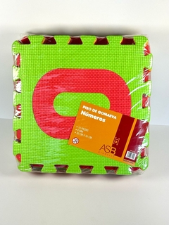 PISO DE GOMA EVA X10 PIEZAS 30X30CM NUMEROS