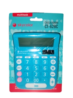 CALCULADORA SKYCOLOR CELESTE CT-628C
